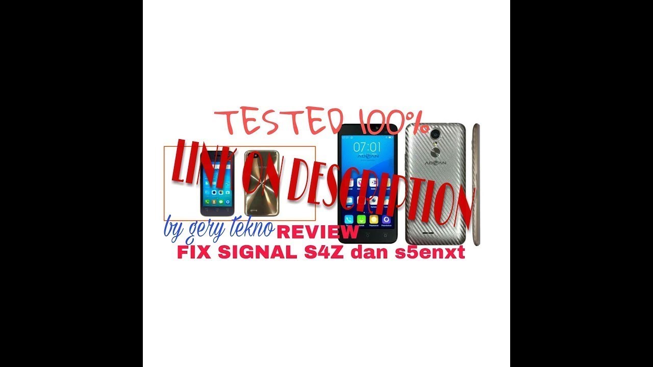 Fix Sinyal Advan S4z After Flash QGDP