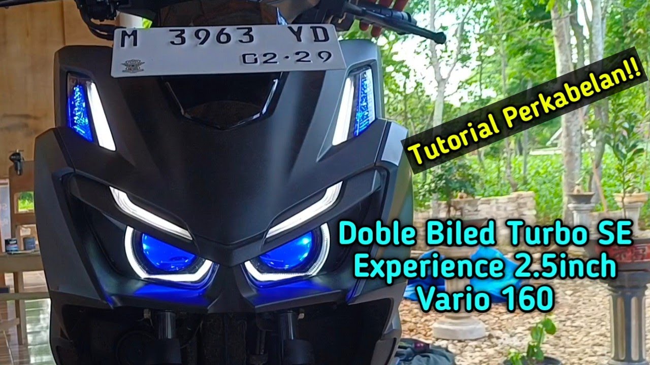 Doble Biled Turbo SE Experience 2.5inch Vario 160 (tutorial perkabelan)