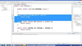 method overloading in java online java tutorial | method overloading in java 20