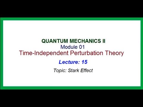 Stark effect ||
