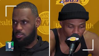 LeBron James & Russell Westbrook REACT to Los Angeles Lakers LOSING against the LA Clippers