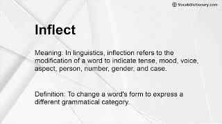 Inflect Meaning