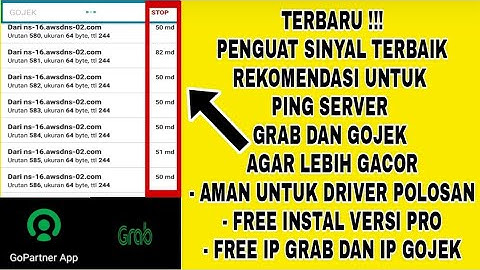 CARA PING SERVER GRAB DAN GOJEK TERBARU AGAR ORDERAN LEBIH GACOR || PENGUAT SINYAL GRAB DAN GOJEK