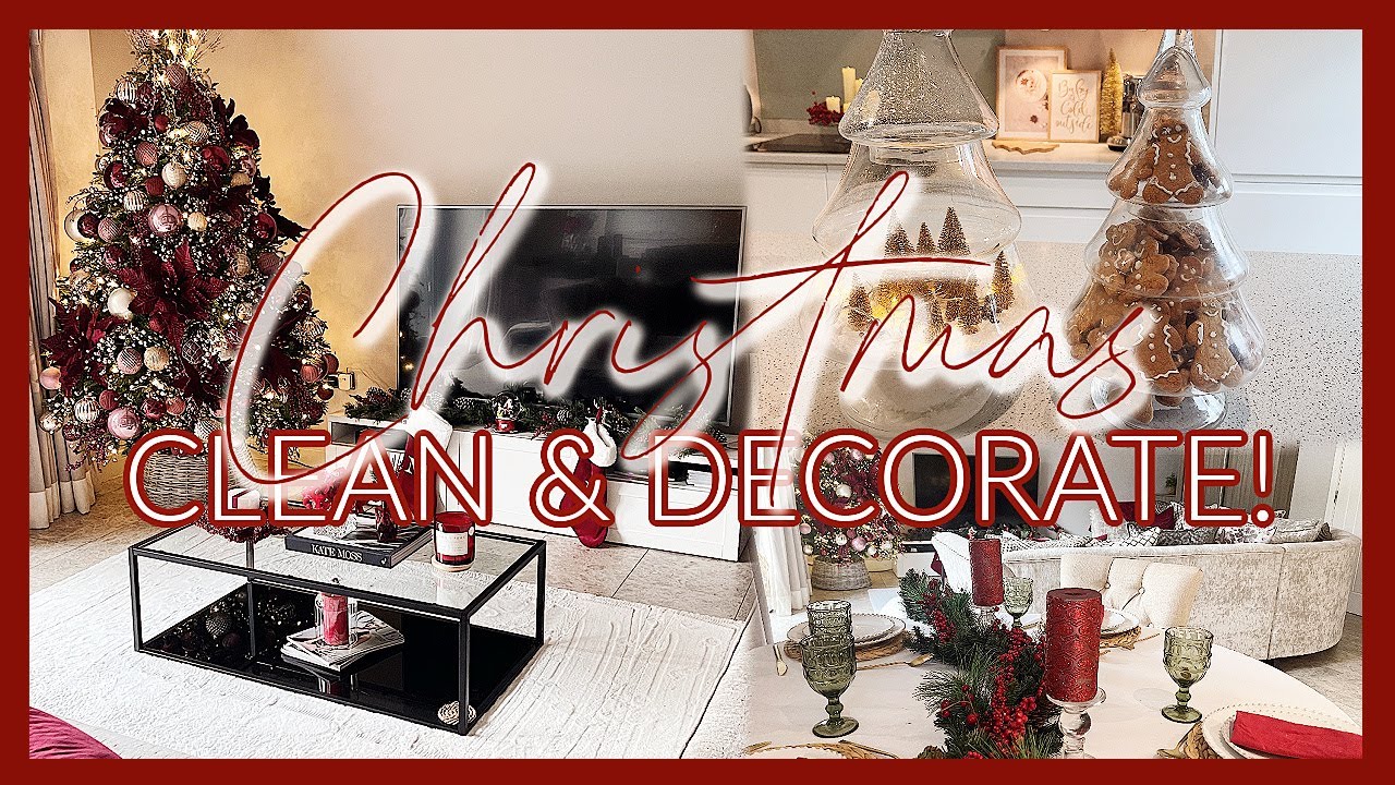 *NEW* CHRISTMAS CLEAN AND DECORATE WITH ME! CHRISTMAS DECORATING