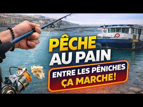 Des barbeaux au pain entre les péniches, juste avant la fermeture du carnassier !