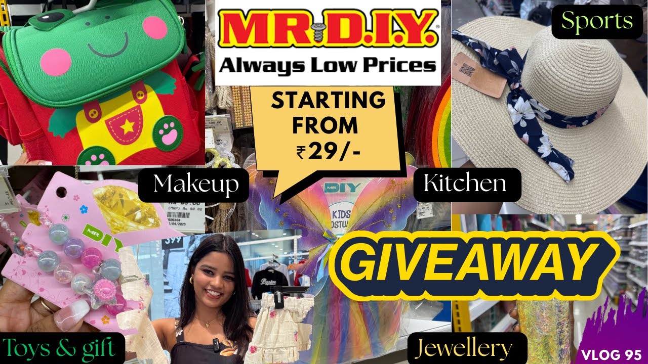 MR.DIY Random Tour || Starting ₹29*|| GIVEAWAY ALERT ||