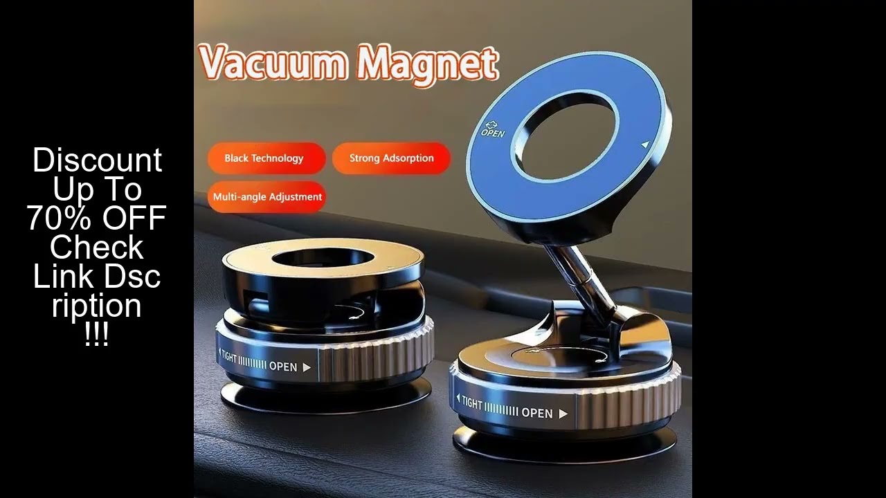 Magnetic Vacuum Car Phone Holder 360° Rotation Suction Cup Navigation Stand Bracket Car Holder For B