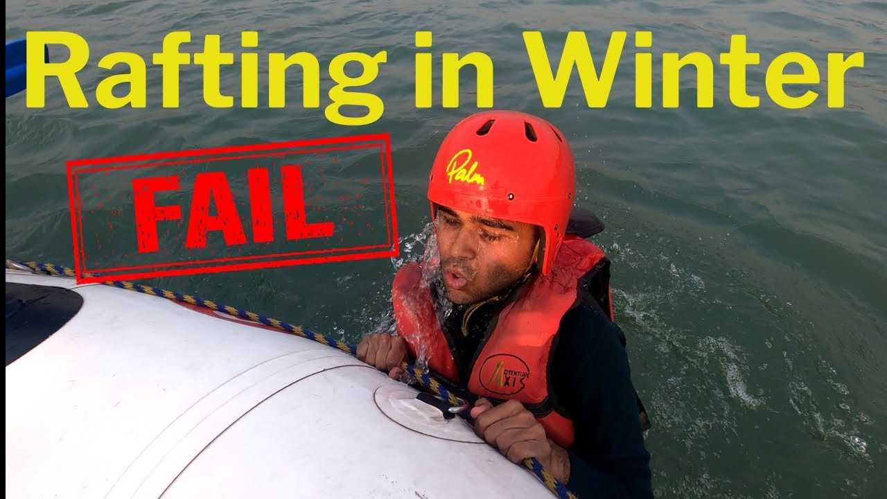 River Rafting Fail River Rafting in jammu at 0 degree temperature Fail 😰 #riverrafting # ...