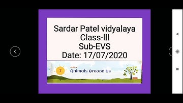 Class-lll ch-7 Animals Around Us part-2