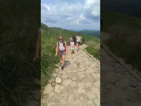 Tarnica z Wołosatego⛰️Bieszczady🇵🇱 Korona Gór Polskich👪 #celujwysoko