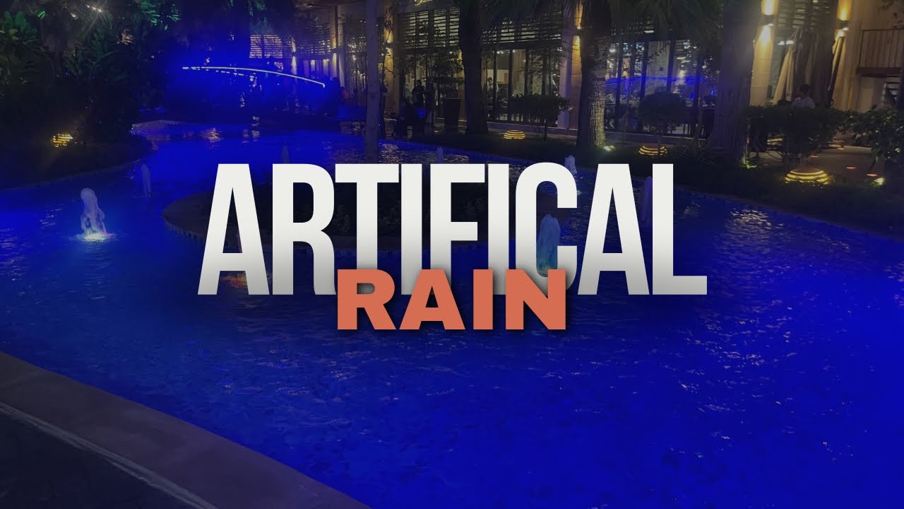 Artificial rain dekhny gy #minivlog #lifeinuae