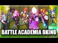 All New Battle Academia Skins Spotlight Ezreal, Katarina, Lux, Graves, Yuumi, Jayce - LoL