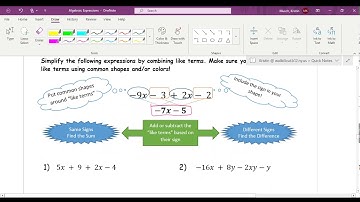 Practice Combining Like Terms