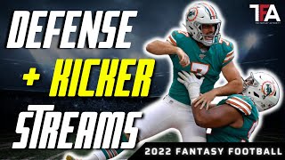 BEST DST and Kicker Streaming Options Week 3 Fantasy Football