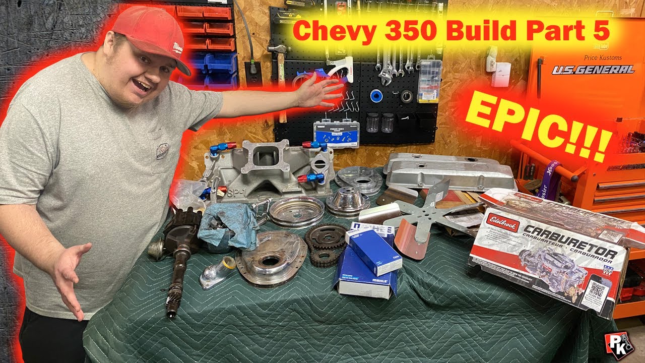 EPIC Chevy 350 Build Part 5 / Crazy Parts!!! / 1959 Chevy Apache - YouTube