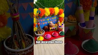 holi ￼decoration platter #youtubeshorts #diy #holicelebration #holispecial #holi