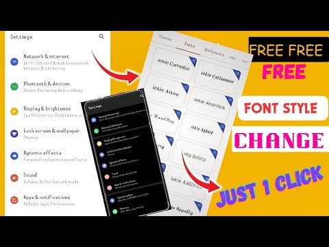 how to change font style in any android device font style keise chang ...