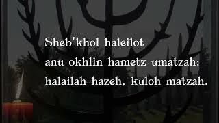 Mah Nisthana The Four Questions מה נשתנה