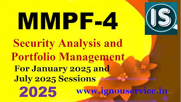IGNOU MMPF-4 Solved Assignment 2025 for January 2025 and July 2025 Sessions