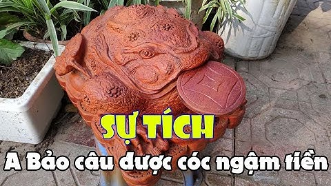 Độc đáo! Cóc Thần Tài gỗ hương| Câu chuyện A Bảo câu được cóc ngậm tiền