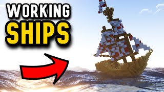 WORKING SHIPS Minecraft Mod Showcase  Eureka! Ships!