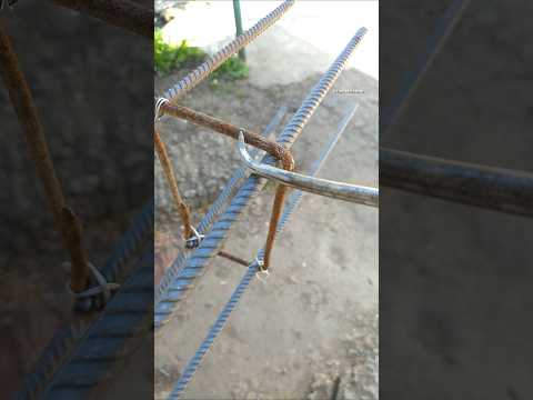 Useful construction tips! A Great method for quickly and reliably tying corner reinforcement #diy