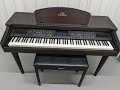 Yamaha clavinova cvp105 digital piano arranger and stool in dark rosewood finish stock number 24022