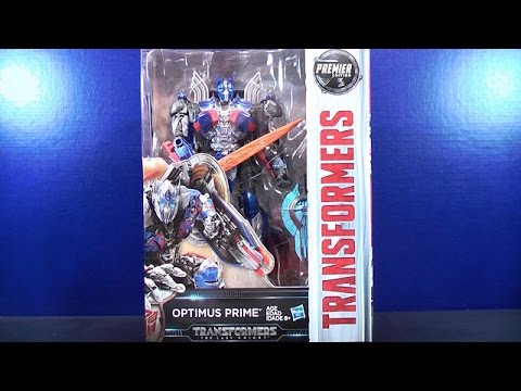 TRANSFORMERS THE LAST KNIGHT PREMEIR EDITION VOYAGER CLASS OPTIMUS PRIME VIDEO TOY REVIEW