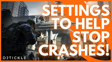 THIS SETTING HELPS WITH CRASHES! THE DIVISION 2