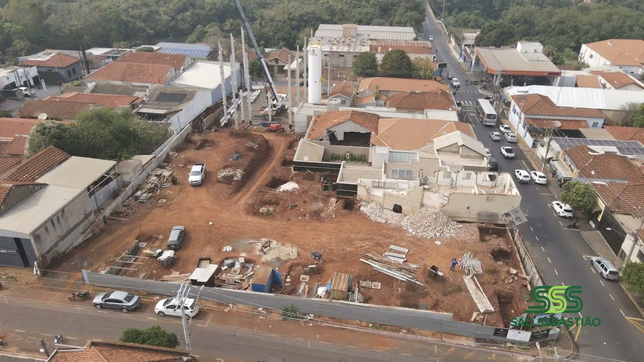 ACOMPANHAMENTO OBRA DE SUPERMERCADO EM TIME LAPSE COM DRONE