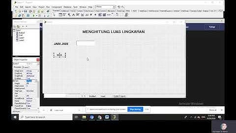 MENGHITUNG LUAS LINGKARAN DI DELPHI