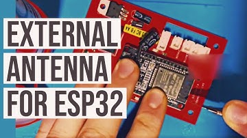 Solder a SMA socket to an ESP32 for a external antenna - ESP32 Harici Anten Bağlama