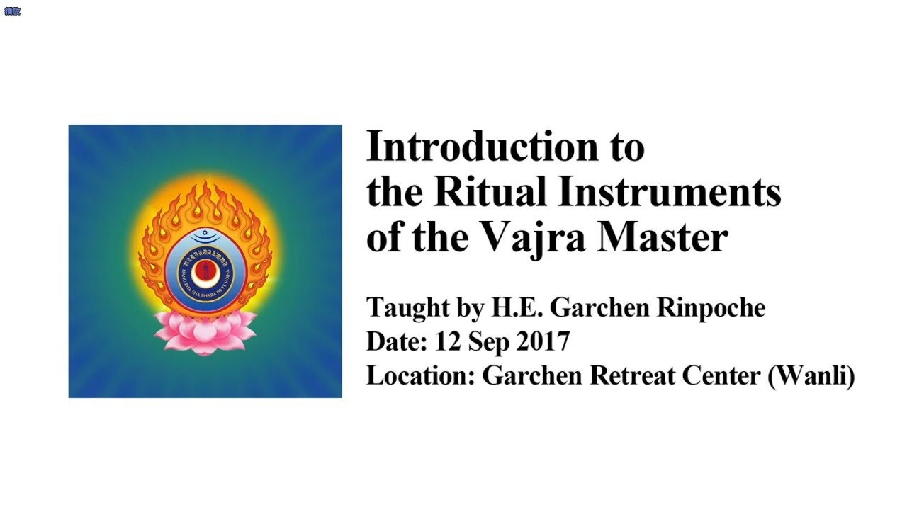 Introduction to the Ritual Instruments of the Vajra Master - YouTube