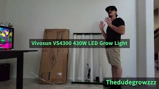 Vivosun VS4300 430W LED Grow Light Unboxing