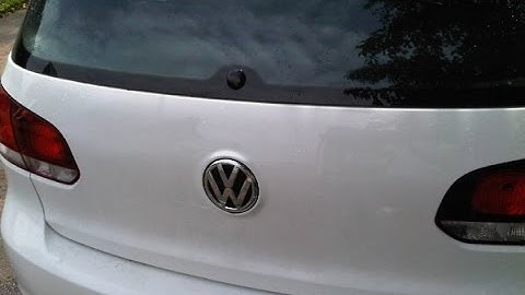 MK6 GTI: Rear Wiper Delete