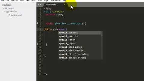 Conexion a base de datos con programacion orientada a objetos POO Usando mysqli Parte 1