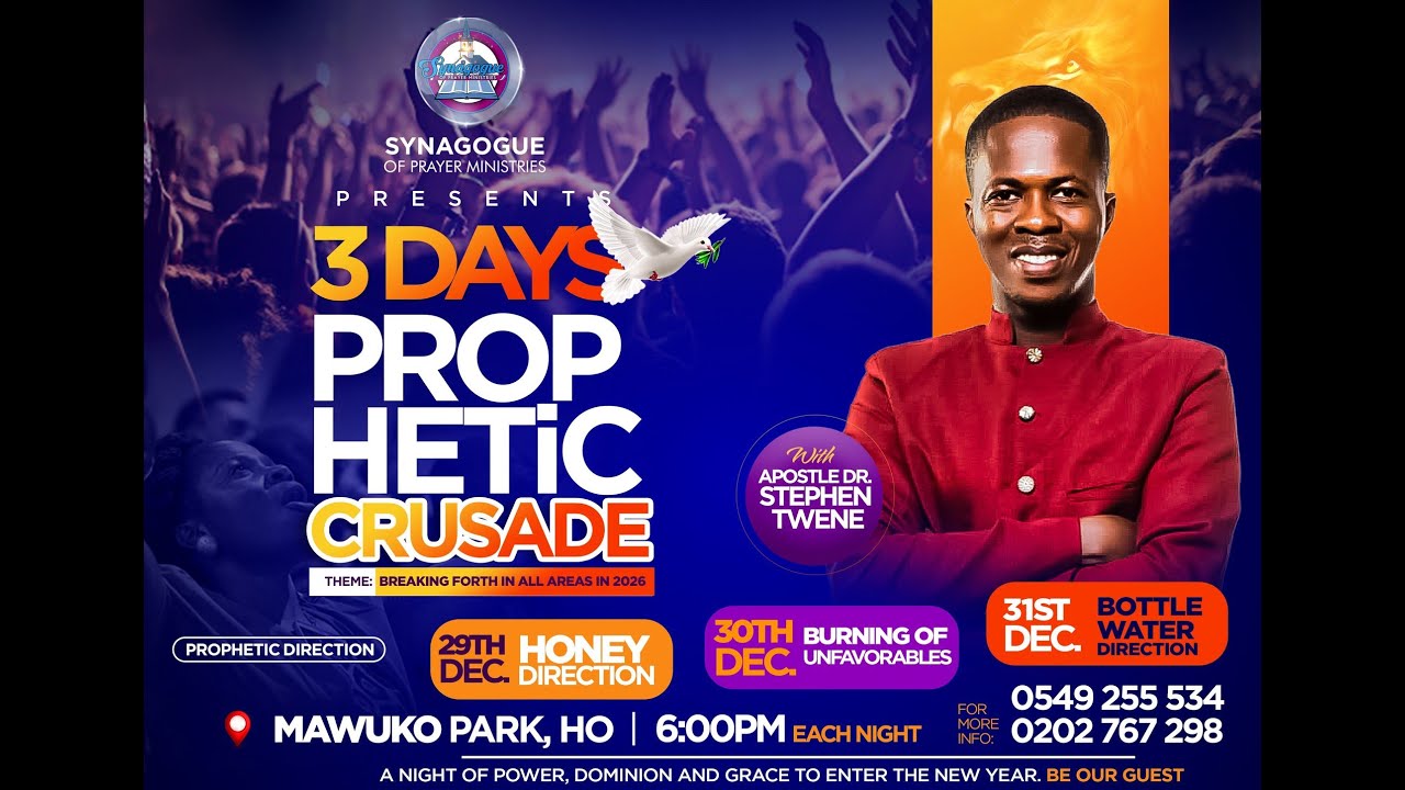 DAY TWO OF THE 3 DAYS PROPHETIC CRUSADE 2025 - YouTube