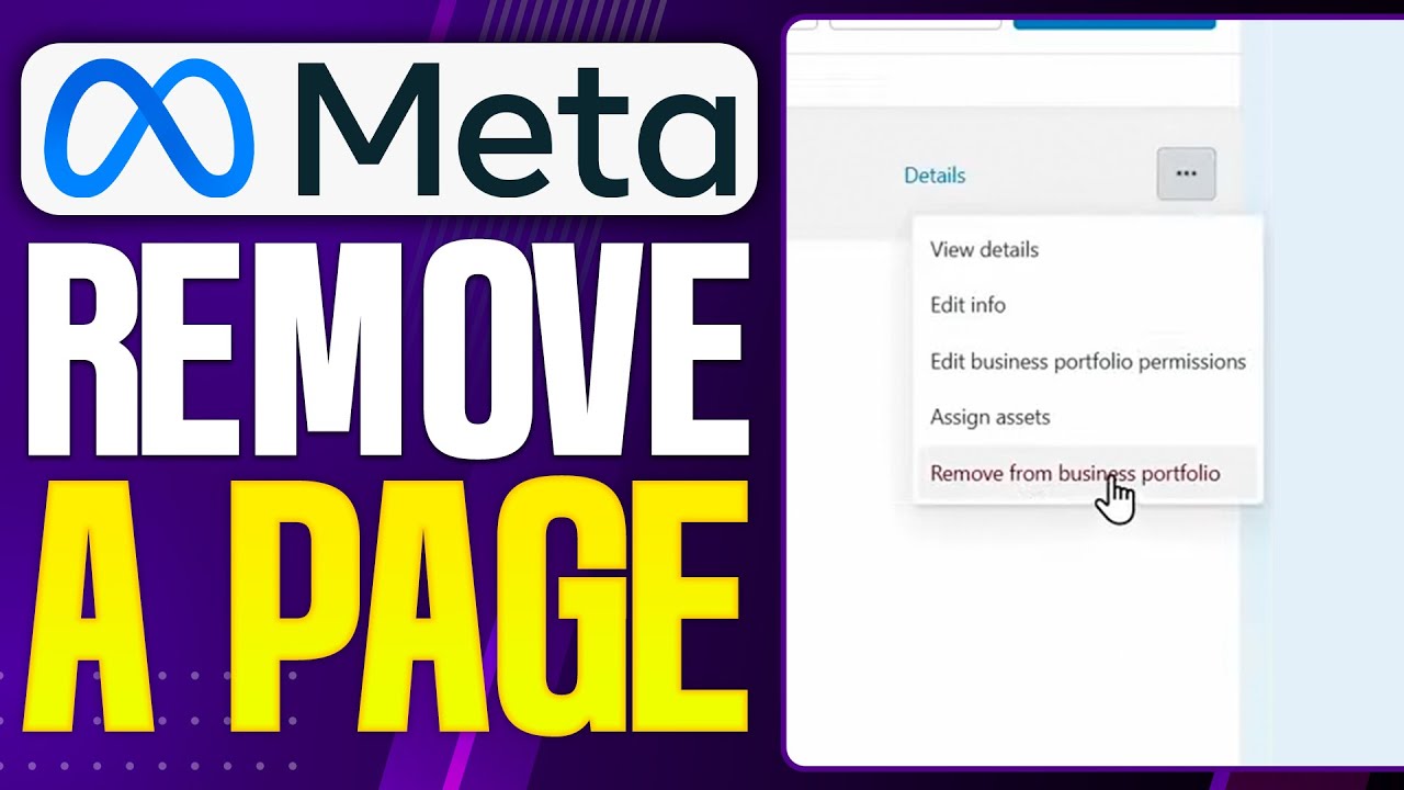How To Remove a Facebook Page On Meta Business Suite (2026 Updated ...
