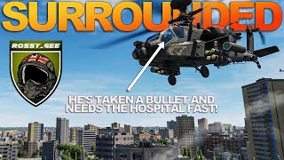 Apache Pinned Down With a Wounded Copilot | AH-64D | DCS World screenshot 4