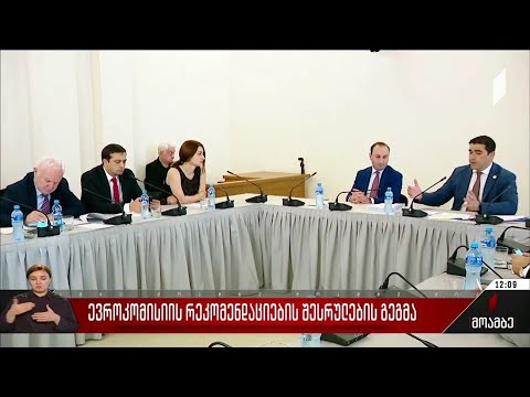 ევროკომისიის რეკომენდაციების შესრულების გეგმა