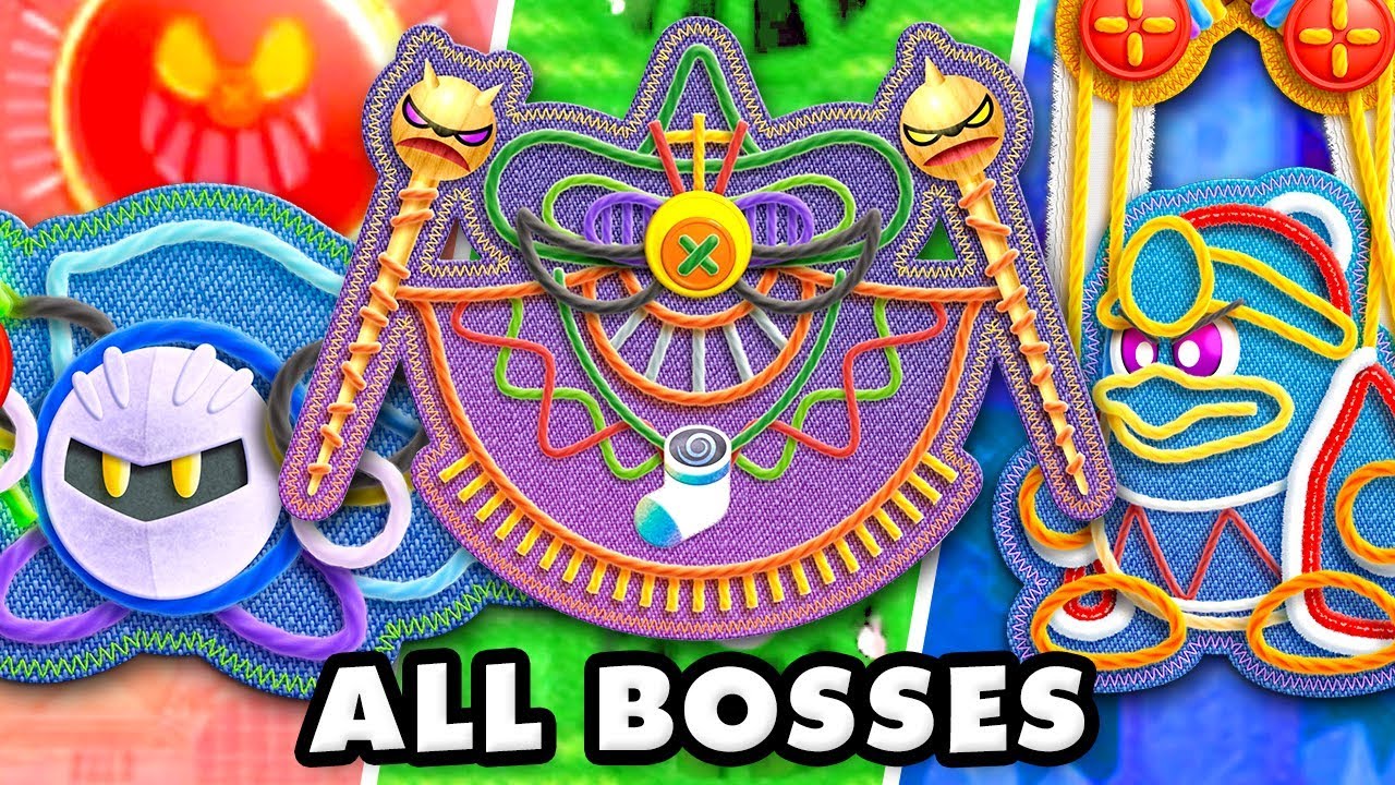 Kirby's Extra Epic Yarn All Bosses Gameplay YouTube