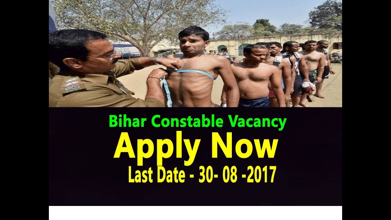 Apply Now | Bihar constable 2017 | Eligiblity | Notification