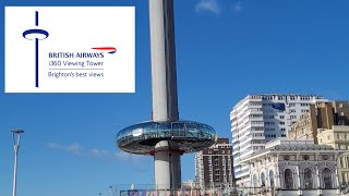 Onboard the British Airways i360 in Brighton