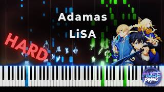 🎼 Sword Art Online: Alicization OP 1 - Adamas – LiSA Piano Cover Tutorial