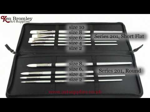 Pro Arte Brush Case Set Acrylix Long Handle