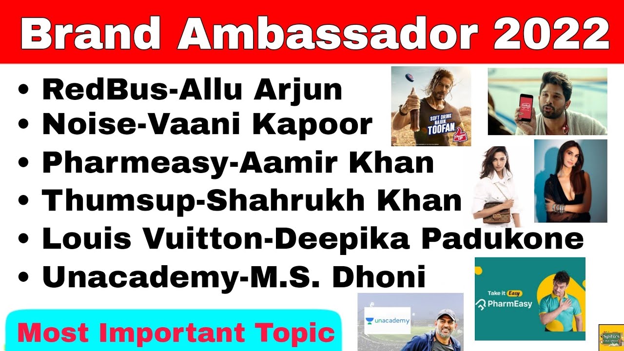 Brand Ambassador 2022 | Most Important Topic | Current Affairs | GK Questions | Part 1