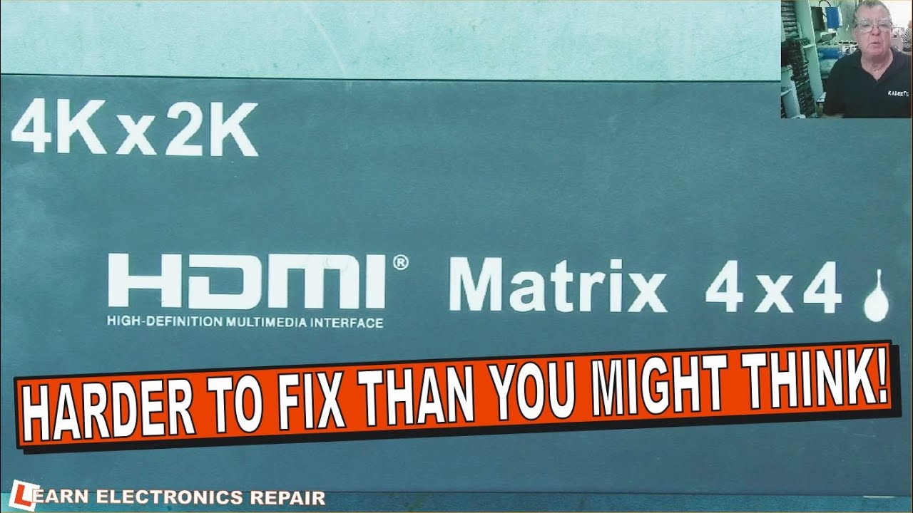 Matrix Output Video HDMI 4x4 Matrix Switch No Video Output - YouTube