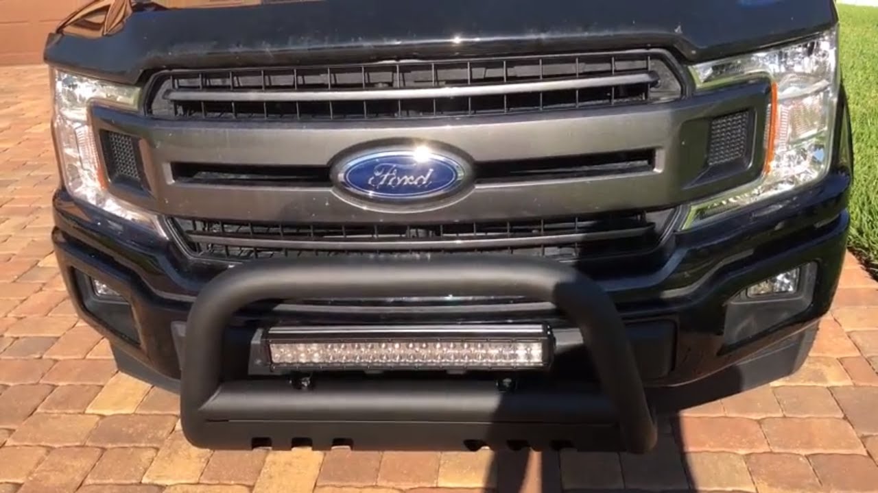 Installed Bull Bar on my 2018 Ford F150 - YouTube