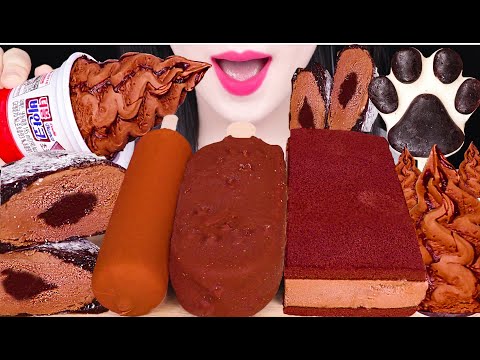 ASMR <strong>CHOCOLATE</strong> ICE CREAM *MAGNUM MINT, DARK&amp;<strong>amp</strong>;MILK <strong>CHOCOLATE</strong> ICE CREAM 초콜릿 아이스크림 먹방 EATING SOUNDS