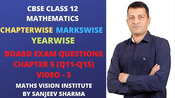 Solutions of past years class 12 maths board questions